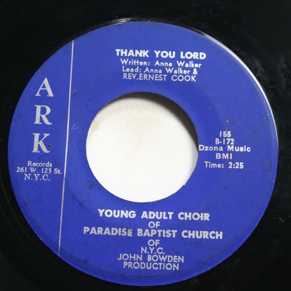 YOUNG ADULT CHOIR OF PARADISE BAP. CHURCH - THANK YOU LORD...